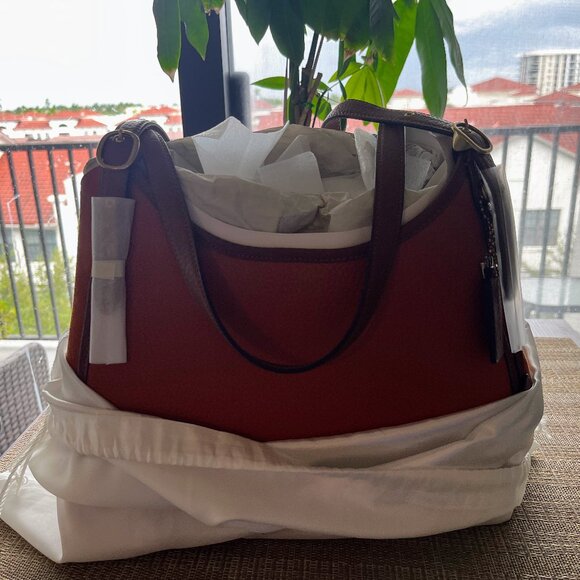 Coach Lori Canyon Leather & Suede Shoulder Bag C5265 - Picture 2 of 7